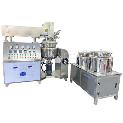 Kosmetik Vacuum Emulsifying Mixer Mesin Tipe laboratorium kecil