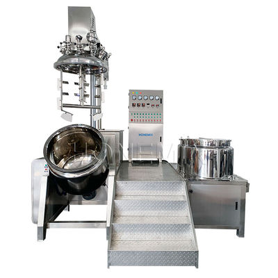 Pemanasan Emulsifier Listrik Kosmetik Vacuum Homogenizer Mixer