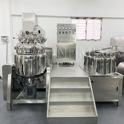 Pemanasan Emulsifier Listrik Kosmetik Vacuum Homogenizer Mixer