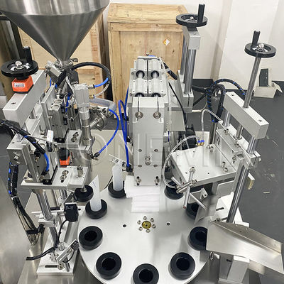 Rotary Ultrasonik Plastik Pipa Pengisian Dan Mesin Sealing Semi Otomatis