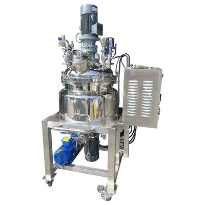 380V Mesin Emulsifying Vacuum Mixer Tank Homogenizing Tipe tetap