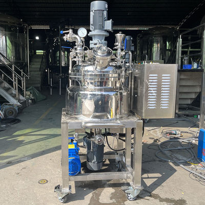 380V Mesin Emulsifying Vacuum Mixer Tank Homogenizing Tipe tetap