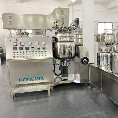 Vacuum Homogenizer Emulsifier Mixer 4KW Mesin Pencampur Krim Tubuh