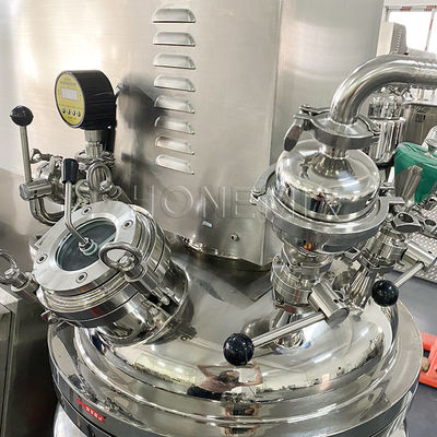 Vacuum Homogenizer Emulsifier Mixer 4KW Mesin Pencampur Krim Tubuh