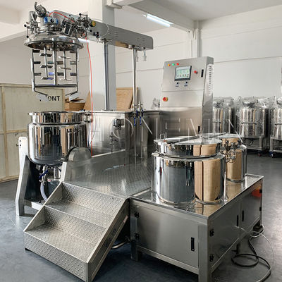 Disesuaikan Vacuum Emulsifying Mixer Mesin pembuatan gel otomatis