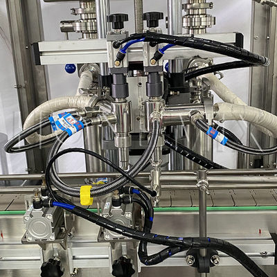 Mesin Penuh Vaseline Cream Dipanaskan Dua Nozzle Capping Sealing Label Line