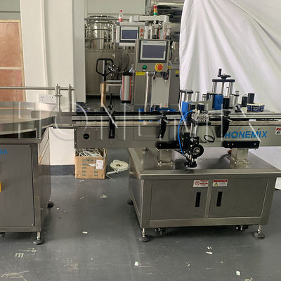 Mesin Penuh Vaseline Cream Dipanaskan Dua Nozzle Capping Sealing Label Line