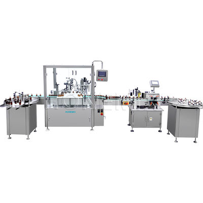 Mesin pengisi botol dropper minyak esensial capping dan label 2KW
