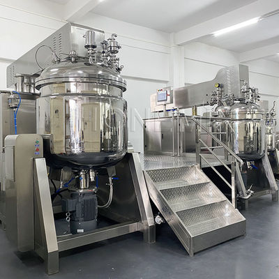 PLC Vacuum Homogenizing Emulsifier Mixer Mesin Custom Combine