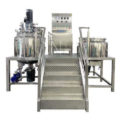 Precision Vacuum Emulsifying Mixer 220V / 380V Mesin pembuatan krim tubuh