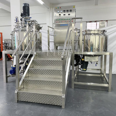 Precision Vacuum Emulsifying Mixer 220V / 380V Mesin pembuatan krim tubuh