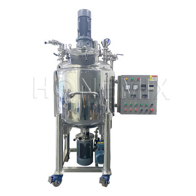 300L High Shear Vacuum Emulsifying Mixer Movable Untuk Ointment Ketel