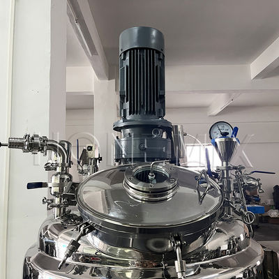 300L High Shear Vacuum Emulsifying Mixer Movable Untuk Ointment Ketel