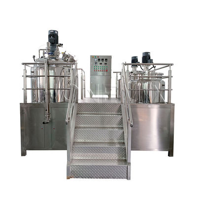 Vacuum Hair Color Mixer Mesin Homogenizing Emulsifying Hair Dye Mixer