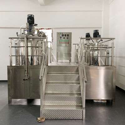 Vacuum Hair Color Mixer Mesin Homogenizing Emulsifying Hair Dye Mixer