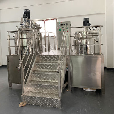 Vacuum Hair Color Mixer Mesin Homogenizing Emulsifying Hair Dye Mixer