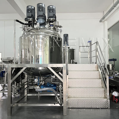 Mesin Emulsifikasi vakum tetap 1000L Mesin pembuatan pasta gigi 5.5KW