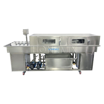 Peralatan Bantuan Rotary 1.25KW Mesin Cuci Botol Lini Ganda