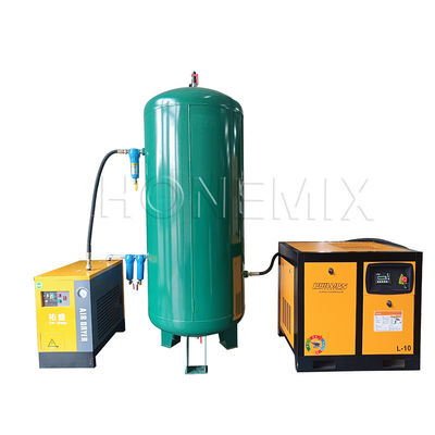 Peralatan tambahan yang kuat 7.5KW / 10HP sekrup kompresor udara Set