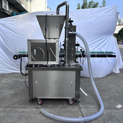 Otomatis Gear Pump Bath Lotion Dua Kepala Mesin Pengisian Bahan Pneumatik
