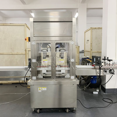 Mesin Penuh Krim Empat Kepala Pelacakan Servo Piston Capping Machine