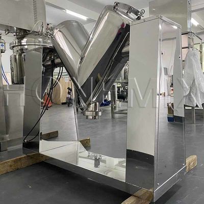 V bentuk mesin pengaduk bubuk kering SUS316L Protein Powder Mixer CE