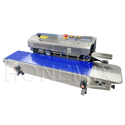 Mesin penyegelan film plastik horisontal 600W Pemanasan Sealer kantong plastik listrik