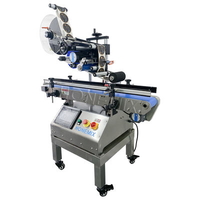 Mesin Label Semi Otomatis Kecil 220V / 50Hz Mesin Label Permukaan Datar