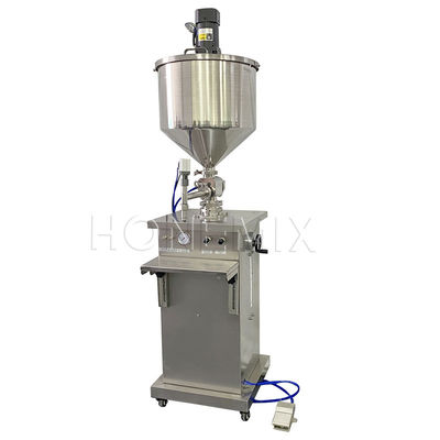 Food Jam Hopper Mesin Pengisi vertikal Paddle pencampuran Pneumatic Control