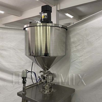 Food Jam Hopper Mesin Pengisi vertikal Paddle pencampuran Pneumatic Control
