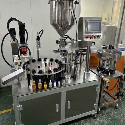 Mesin Penuh Krim Kuantitatif Rotary 220V Untuk Lip Gloss Concealer