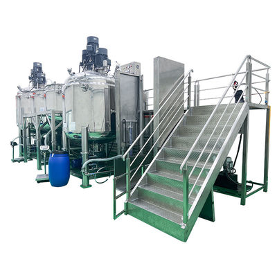 Hygiene Vacuum Emulsifying Mixer 2000L 3000L Mesin Pabrik Pasta Gigi