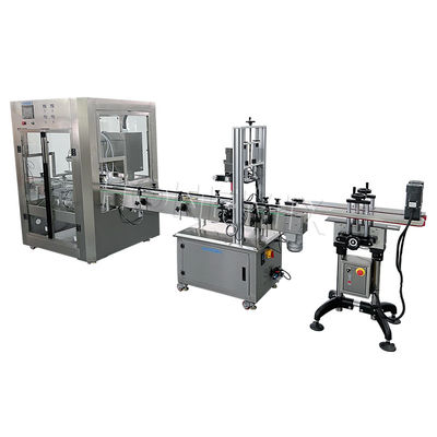 Mesin Pengisian Cairan Botol Saus 220V Kontrol PLC Desain anti bocor