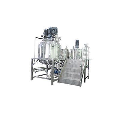 Mesin Emulsifikasi vakum tetap 1000L Mesin pembuatan pasta gigi 5.5KW