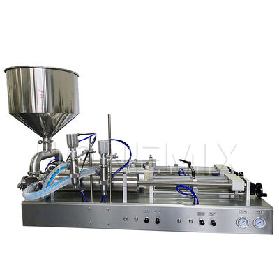 Mesin Penuh Disinfeksi Gel Deterjen Horizontal Dua Nozzles Mesin Penuh Semi Otomatis