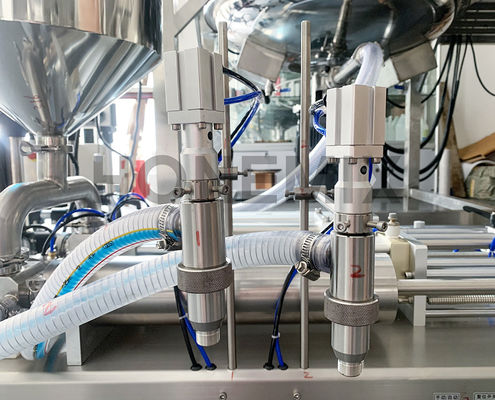 Mesin Penuh Disinfeksi Gel Deterjen Horizontal Dua Nozzles Mesin Penuh Semi Otomatis