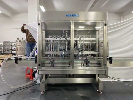 Mesin Penuh Krim Sepuluh Nozzles Penuh Cat Label