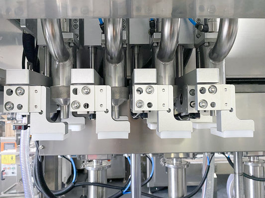 Otomatis Body Lotion Cream Filling Line Cap Memperset Mesin Screwing