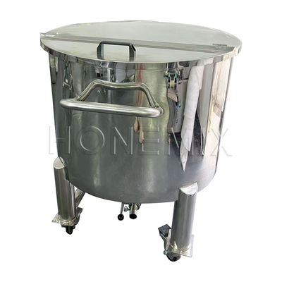Sanitasi RO Tangki Pembuatan Air Tangki penyimpanan tutup setengah terbuka stainless steel