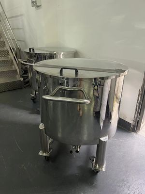 Sanitasi RO Tangki Pembuatan Air Tangki penyimpanan tutup setengah terbuka stainless steel